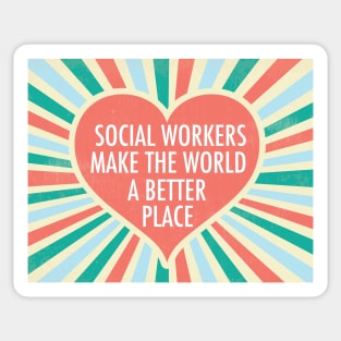 Social Worker Inspirational Heart Sticker